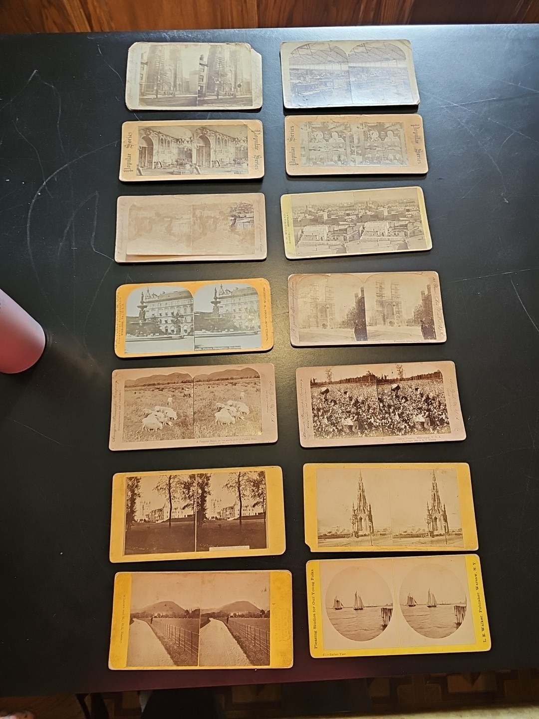 Lot Of 14 Stereoview Cards By Various Photographers 