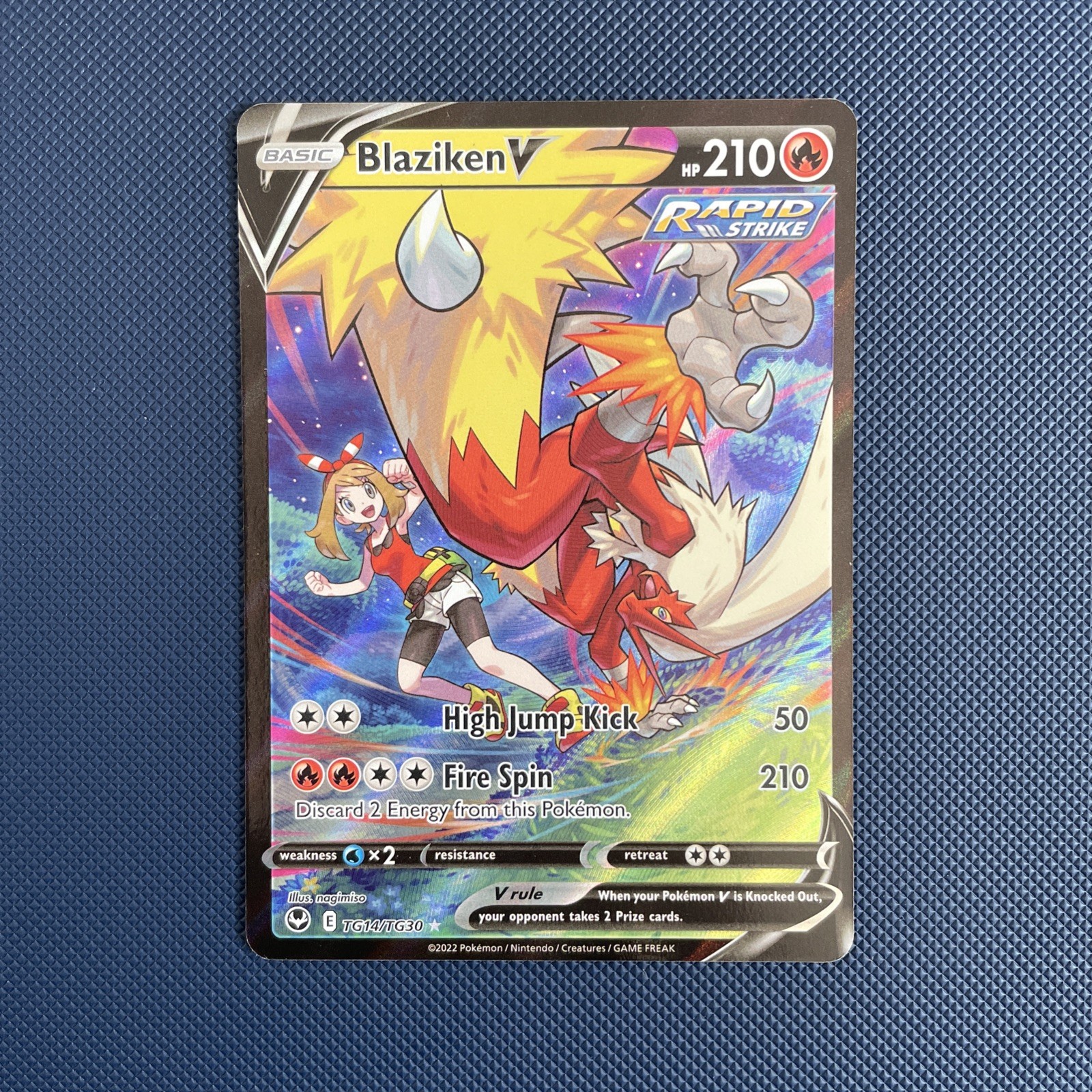 Pokémon TCG Blaziken v Trainer Gallery TG14/TG30 Silver Tempest. NM Condition