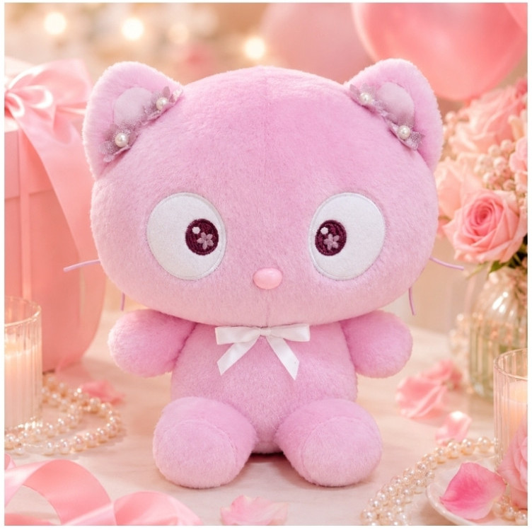 Sanrio Characters Official Plush Doll Series : Pink tone CHOCOCAT 25cm Cushion