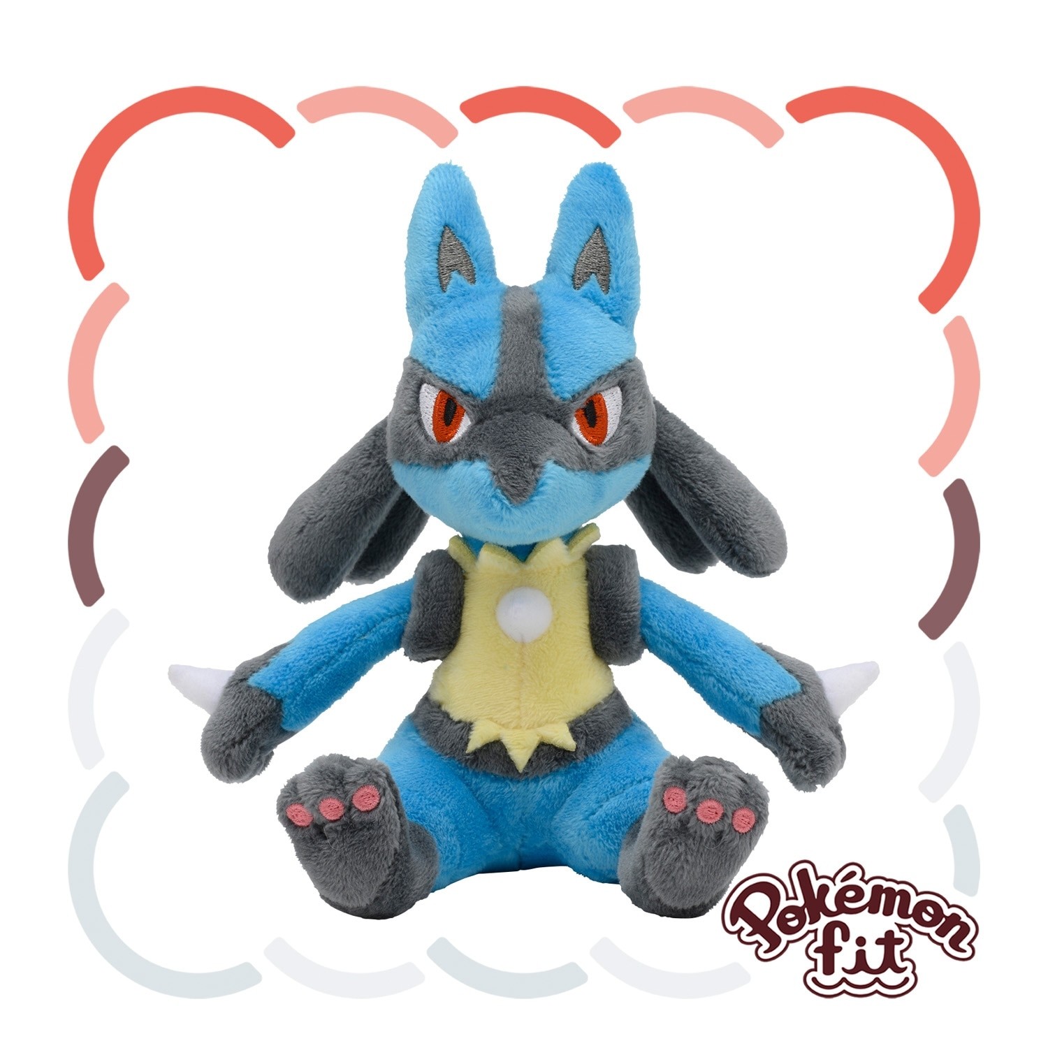Pokemon Fit Sitting Cuties Lucario Plush #448 Official Japan New