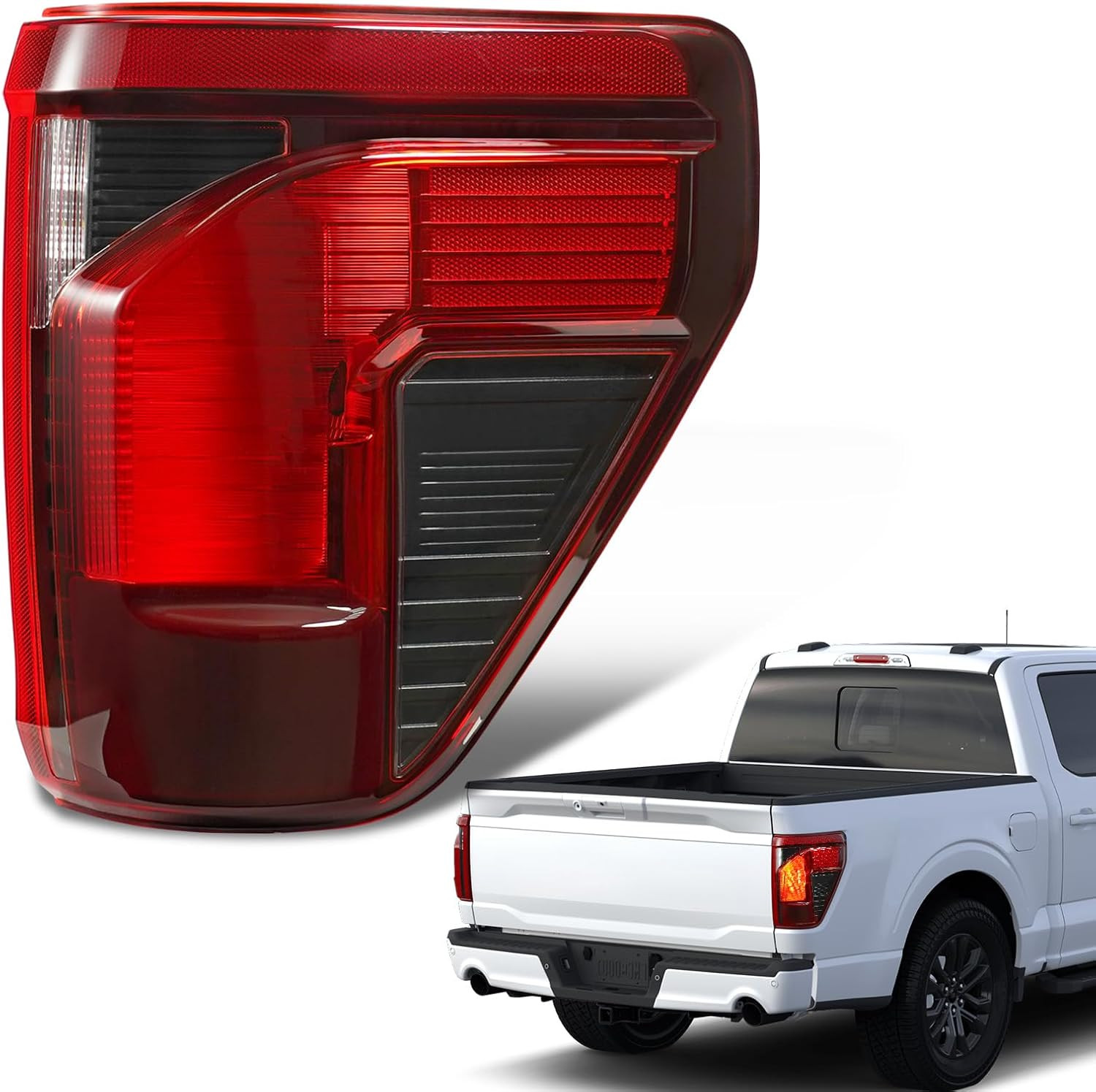 Halogen Tail Light for 2024 2025 2026 Ford F150 XL XLT STX W/Blind Spot RH