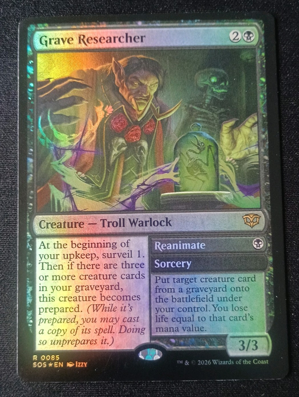 MTG Secrets Of Strixhaven - Grave Researcher - Foil Rare