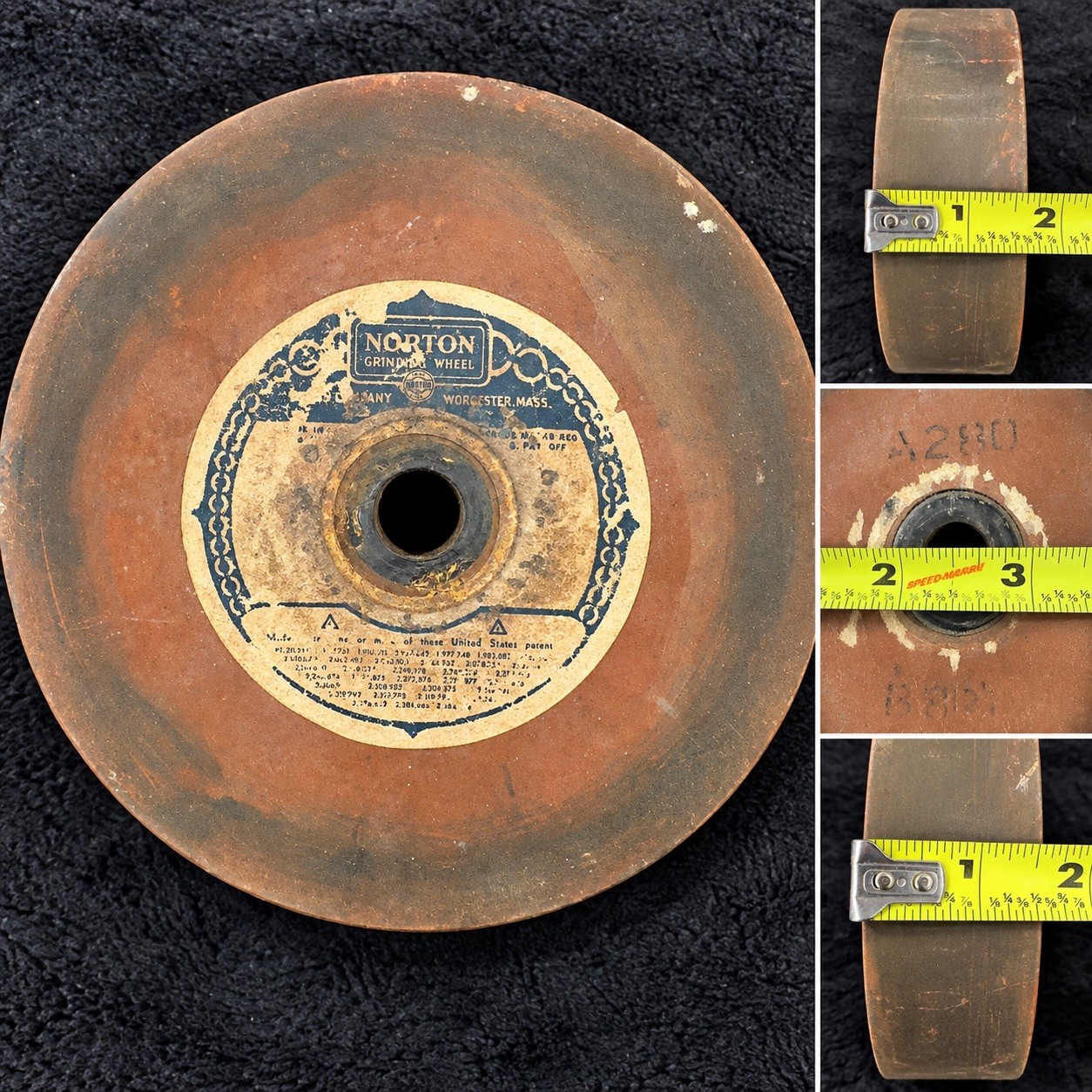 Vintage Norton Grinding Wheel 6\
