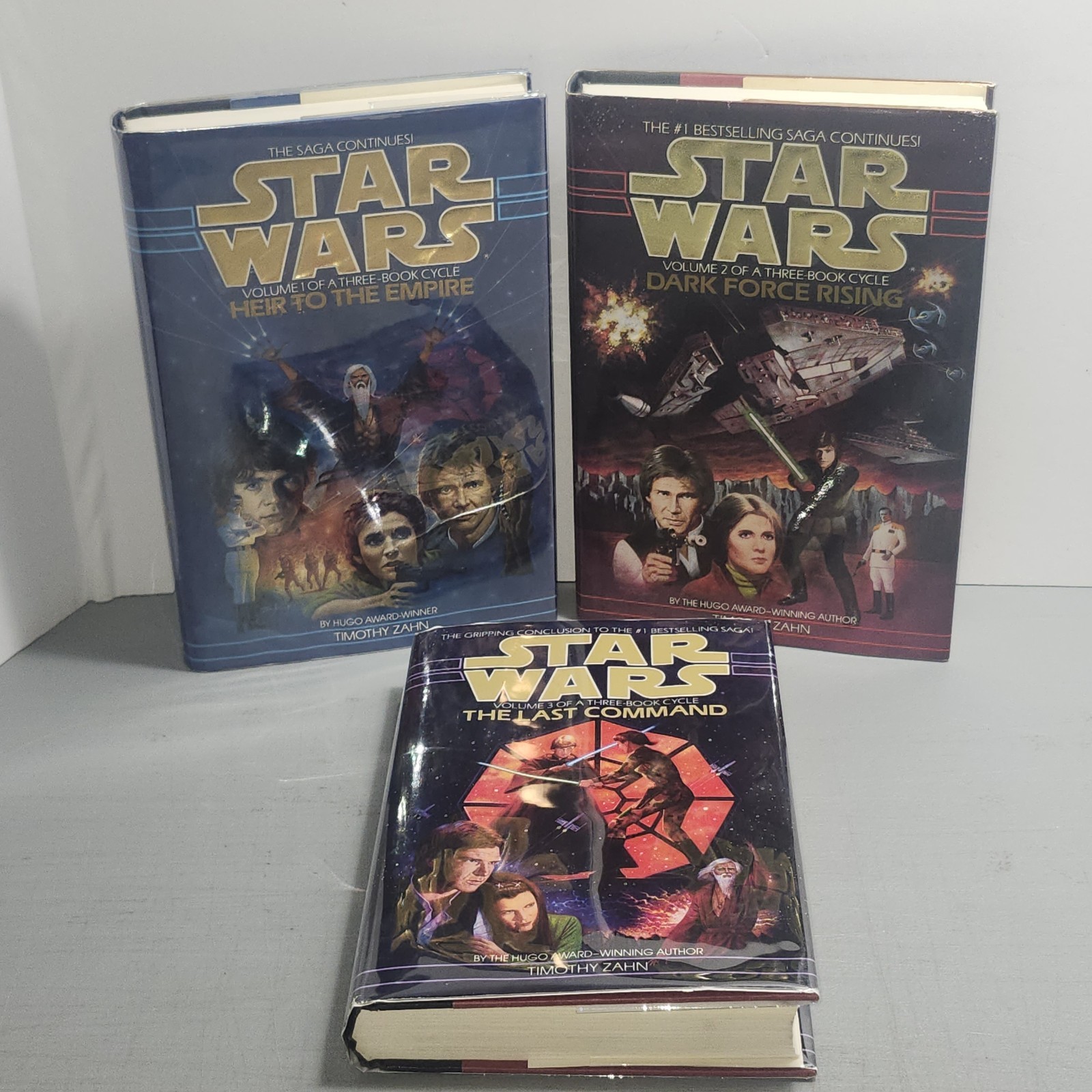 Star Wars Thrawn Trilogy SIGNED Timothy Zahn 2 First Print HC Heir Empire