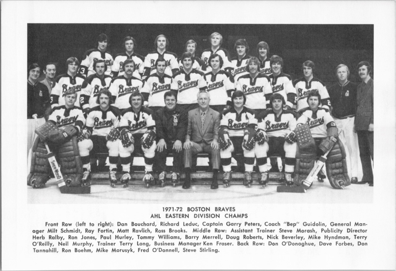 1971-72 Boston Braves AHL Eastern Division Champs - Vintage Article Page