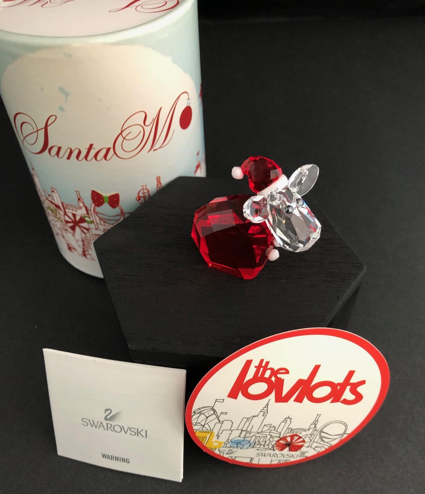 SWAROVSKI LOVLOTS SANTA MO LIMITED EDITION  2011, #1096024,  RETIRED, RARE NIB