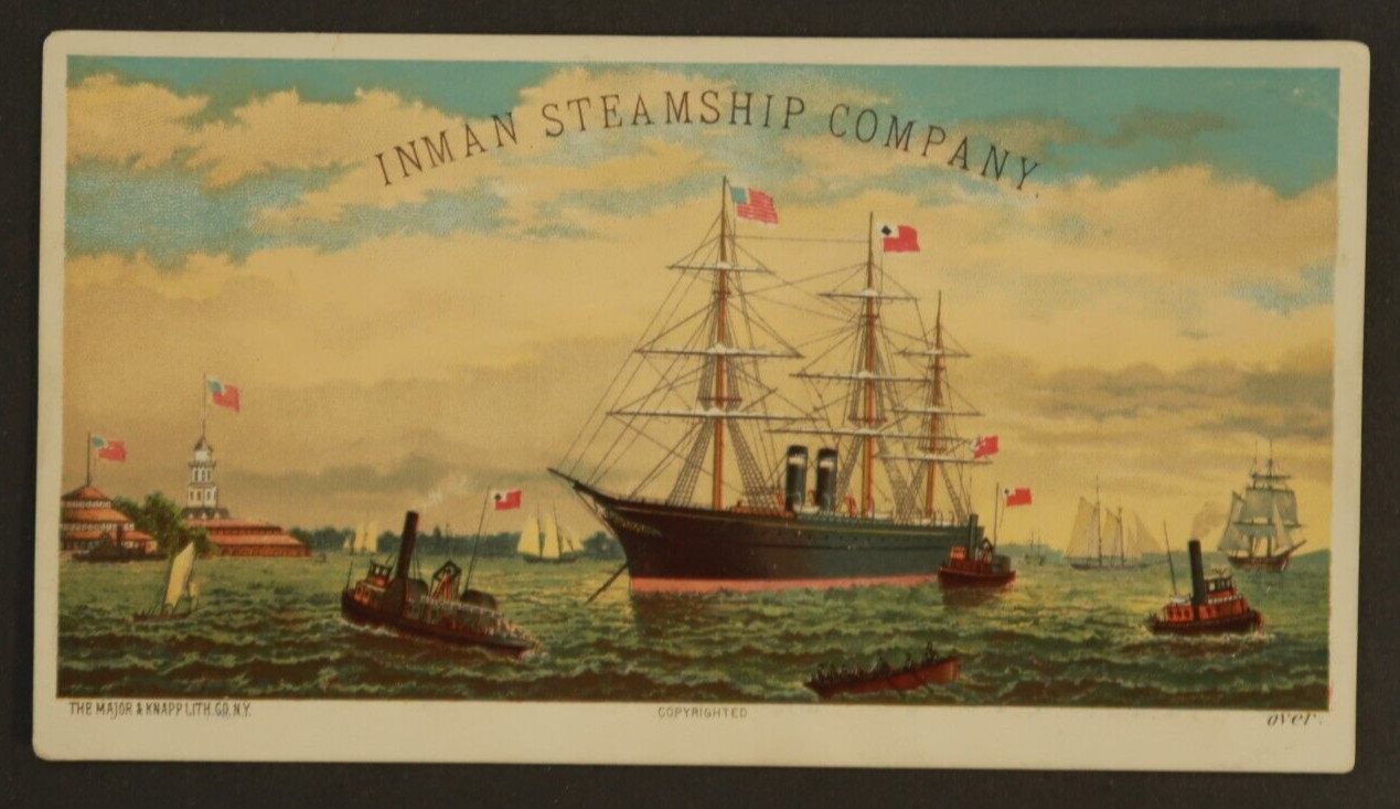 Inman Steamship Company Trade Card 6\