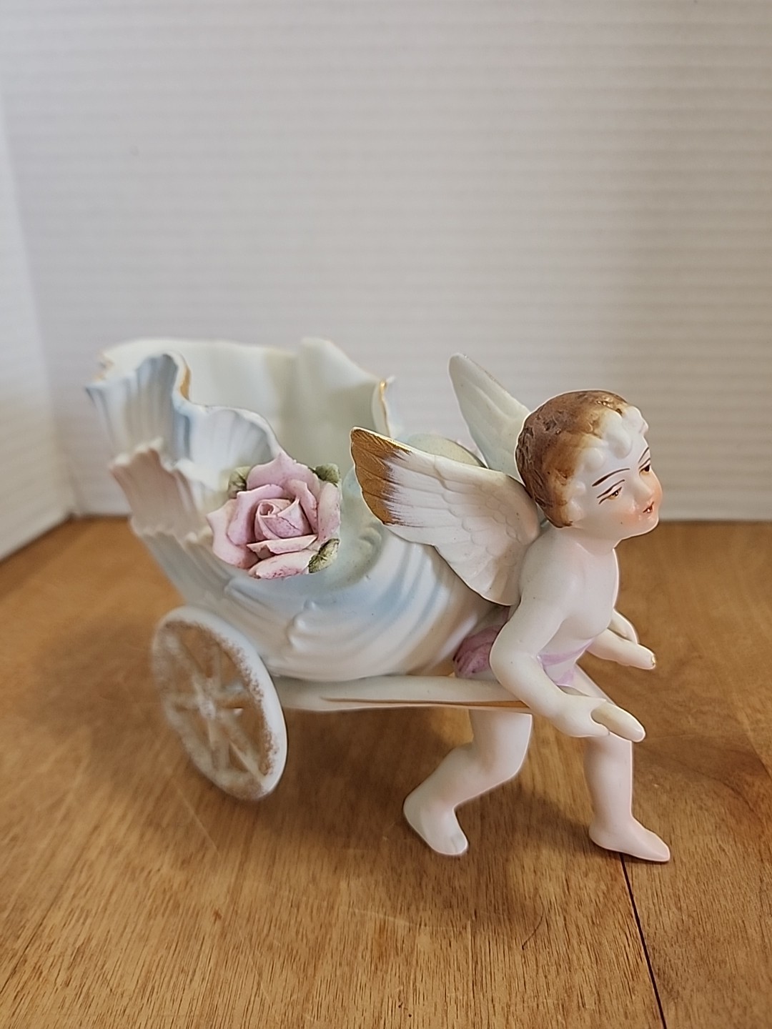 Norleans China Cherub Candy Dish Planter Vase