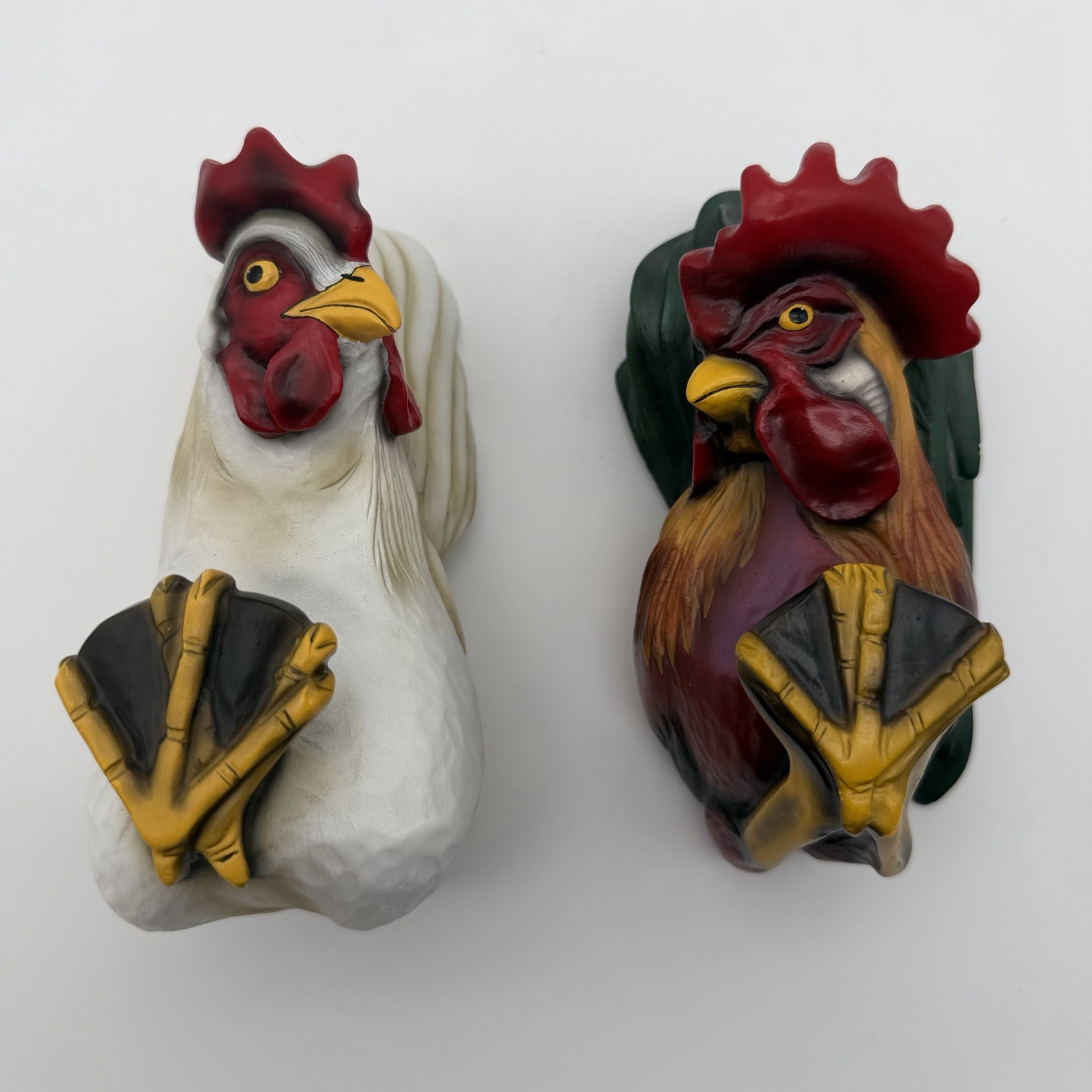 Large Set Chicken And Rooster Wall Hooks Apron Towel Coat Farmhouse Country Large Set Chicken And Rooster Wall Hooks Apron Towel Coat Farmhouse Country
