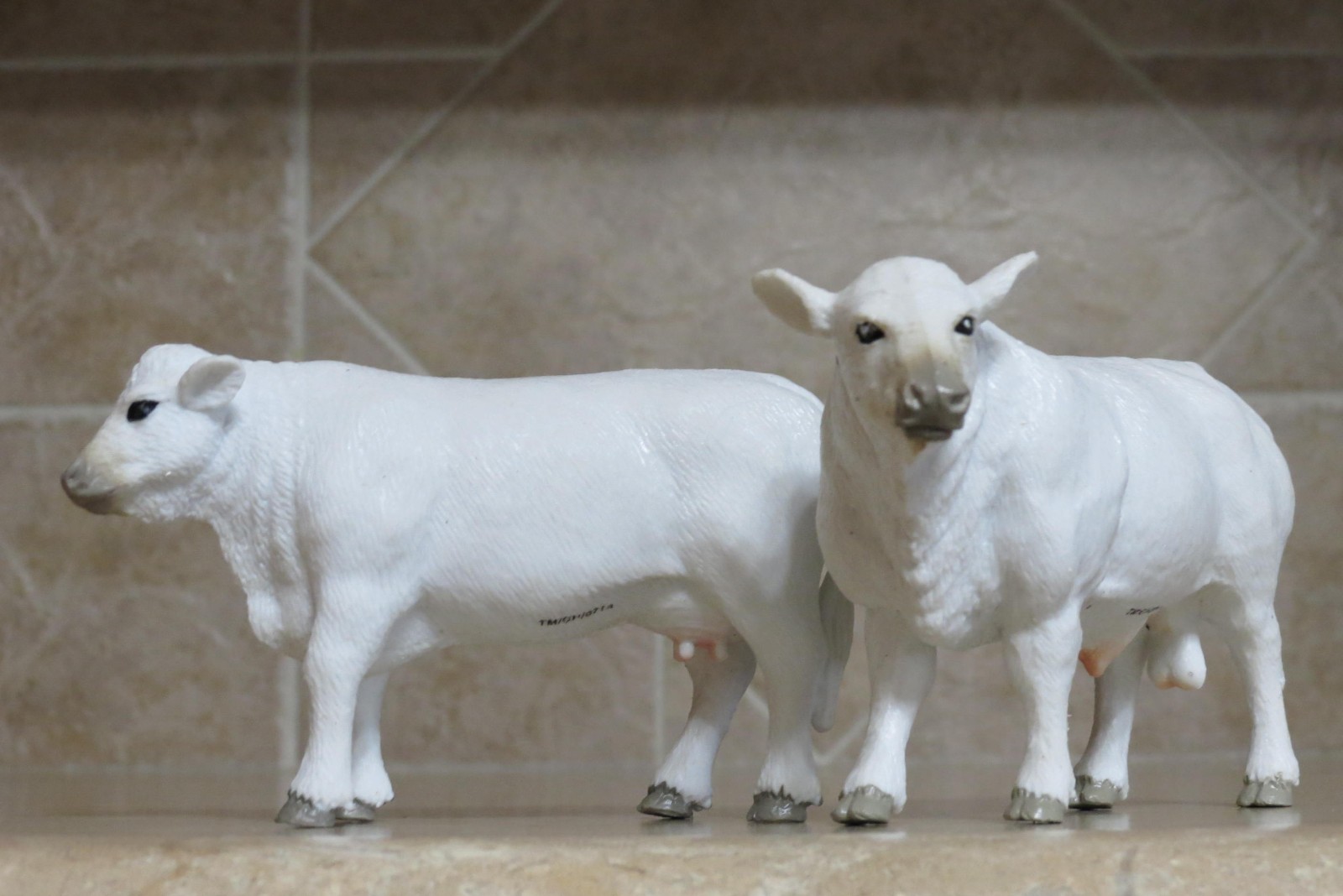 Big Country Farm Toys Charolais cow bull set cattle lot 2 animals herd ranch Big Country Farm Toys Charolais cow bull set cattle lot 2 animals herd ranch