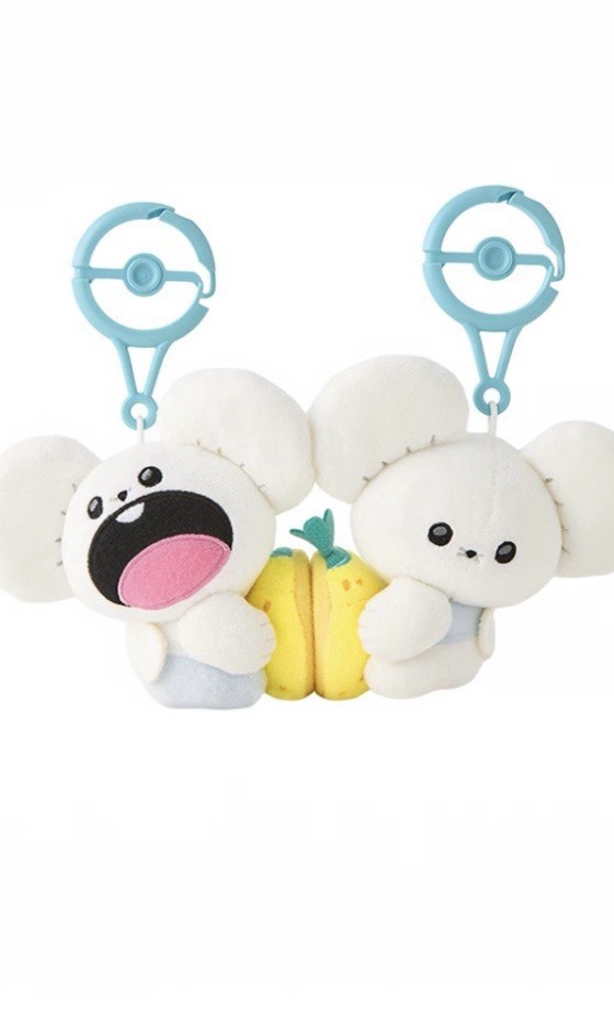 BRAND NEW Pokemon Center Mogu Mogu Watching Tandemaus Magnetic Pair Mascot Set