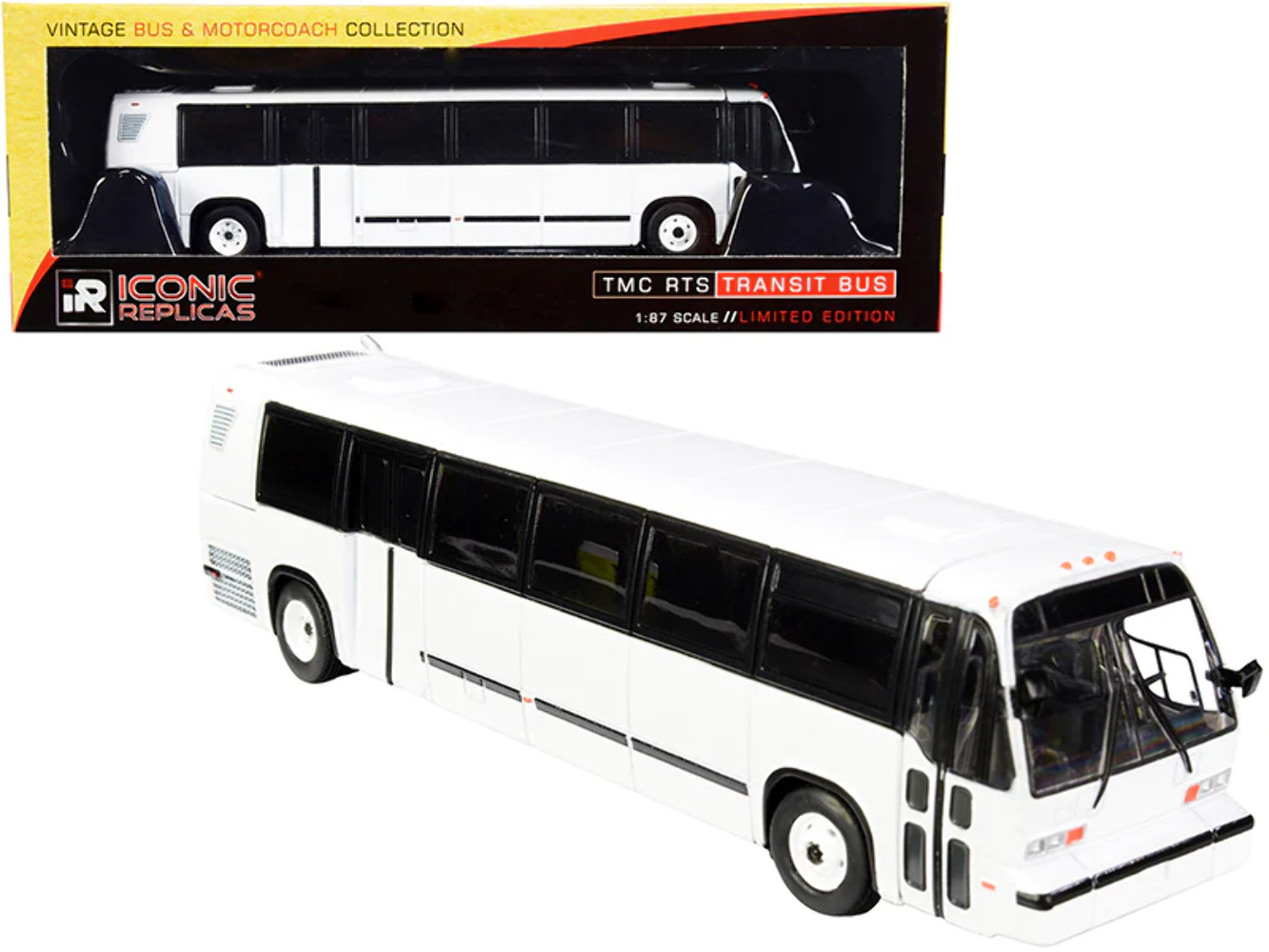 1999 TMC RTS Transit Bus Blank White \
