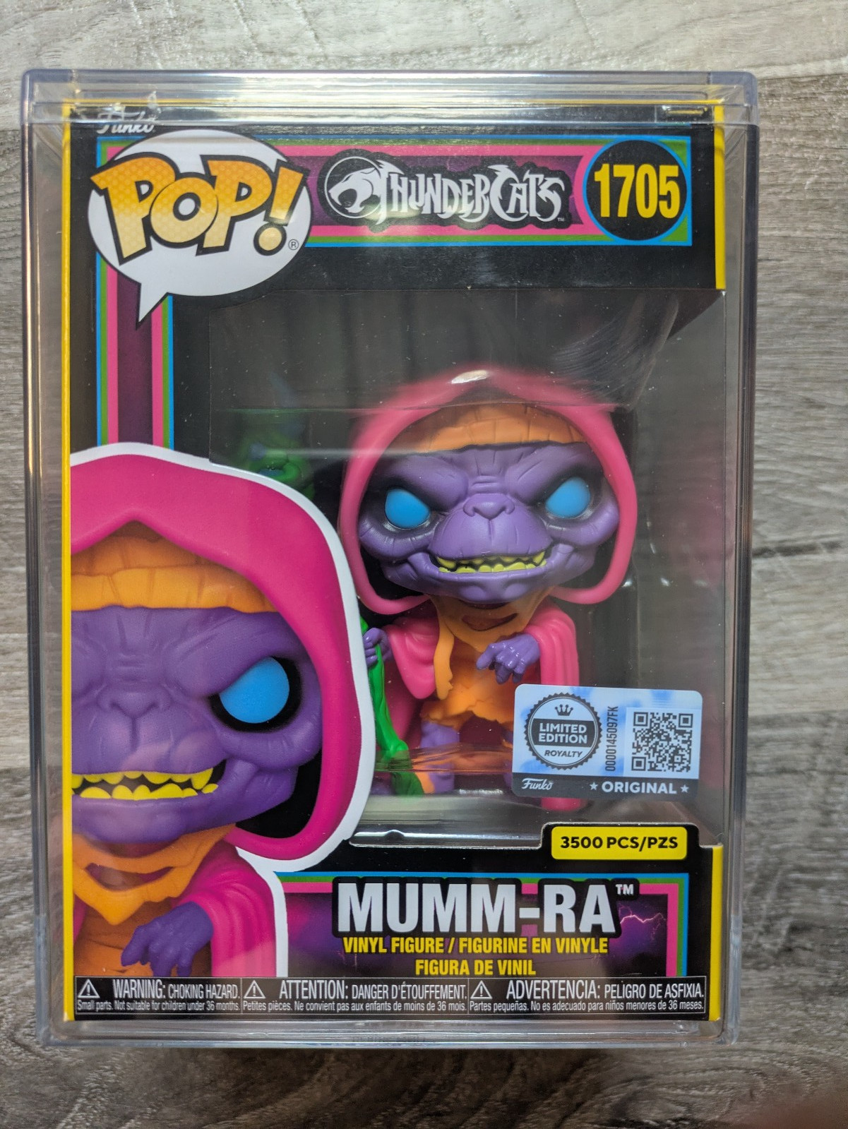 Funko Pop Thundercats Mumm-Ra (1705) Blacklight / Royalty LE 3500p