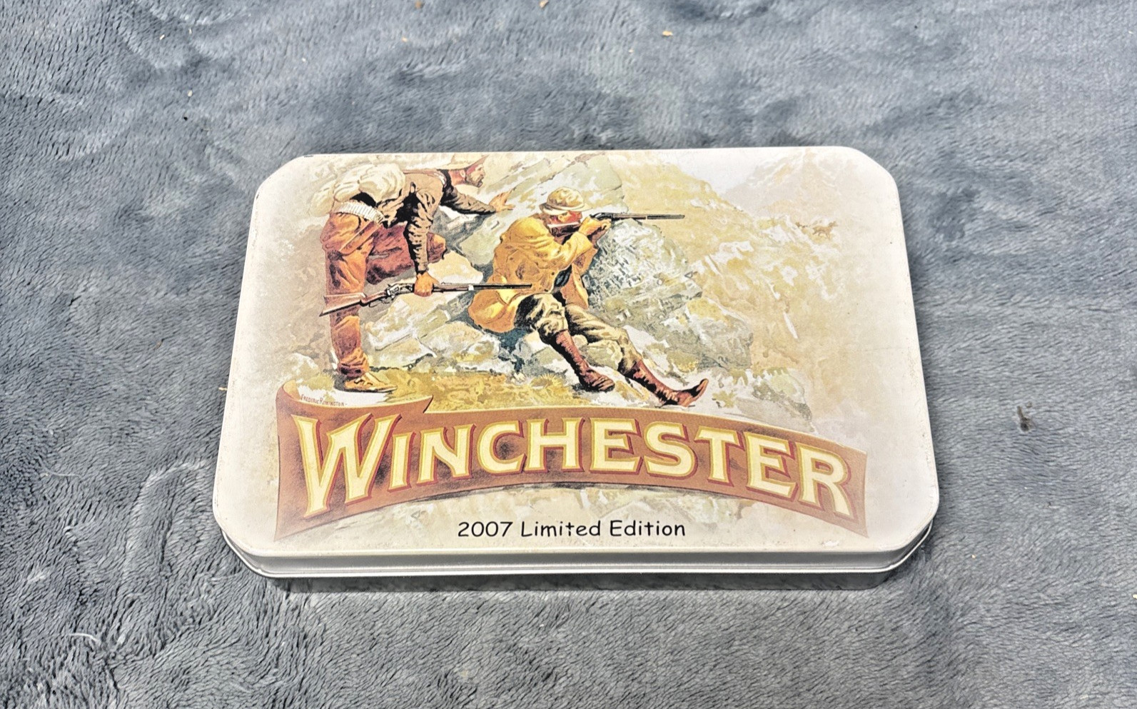 2007 Winchester Limited Edition Rams Horn Tin Set 2007 Winchester Limited Edition Rams Horn Tin Set