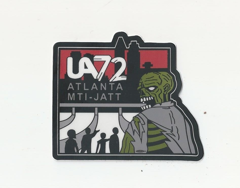 UA LOCAL 72 ATLANTA JATT PLUMBERS PIPEFITTERS ZOMBIES WALING DEAD UNION STICKER