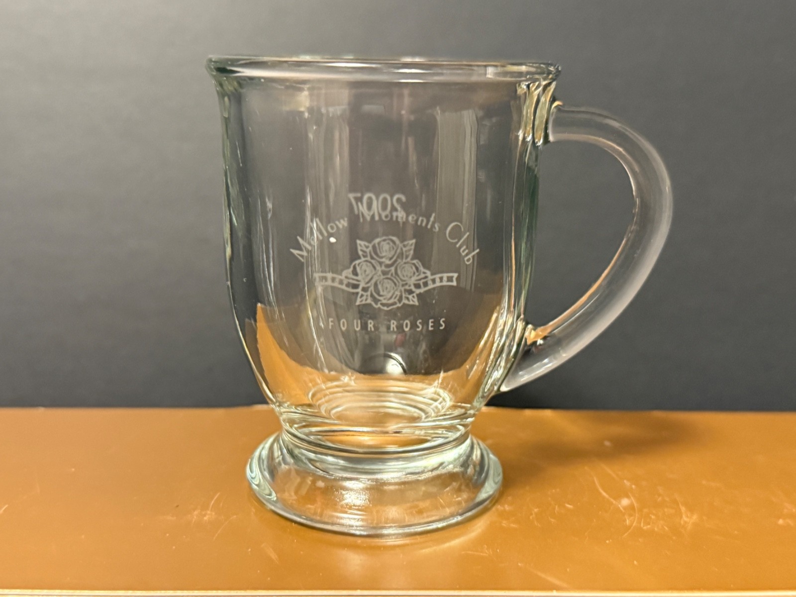 Rare 2007 Four Roses Mellow Moments Club Glass With Handle