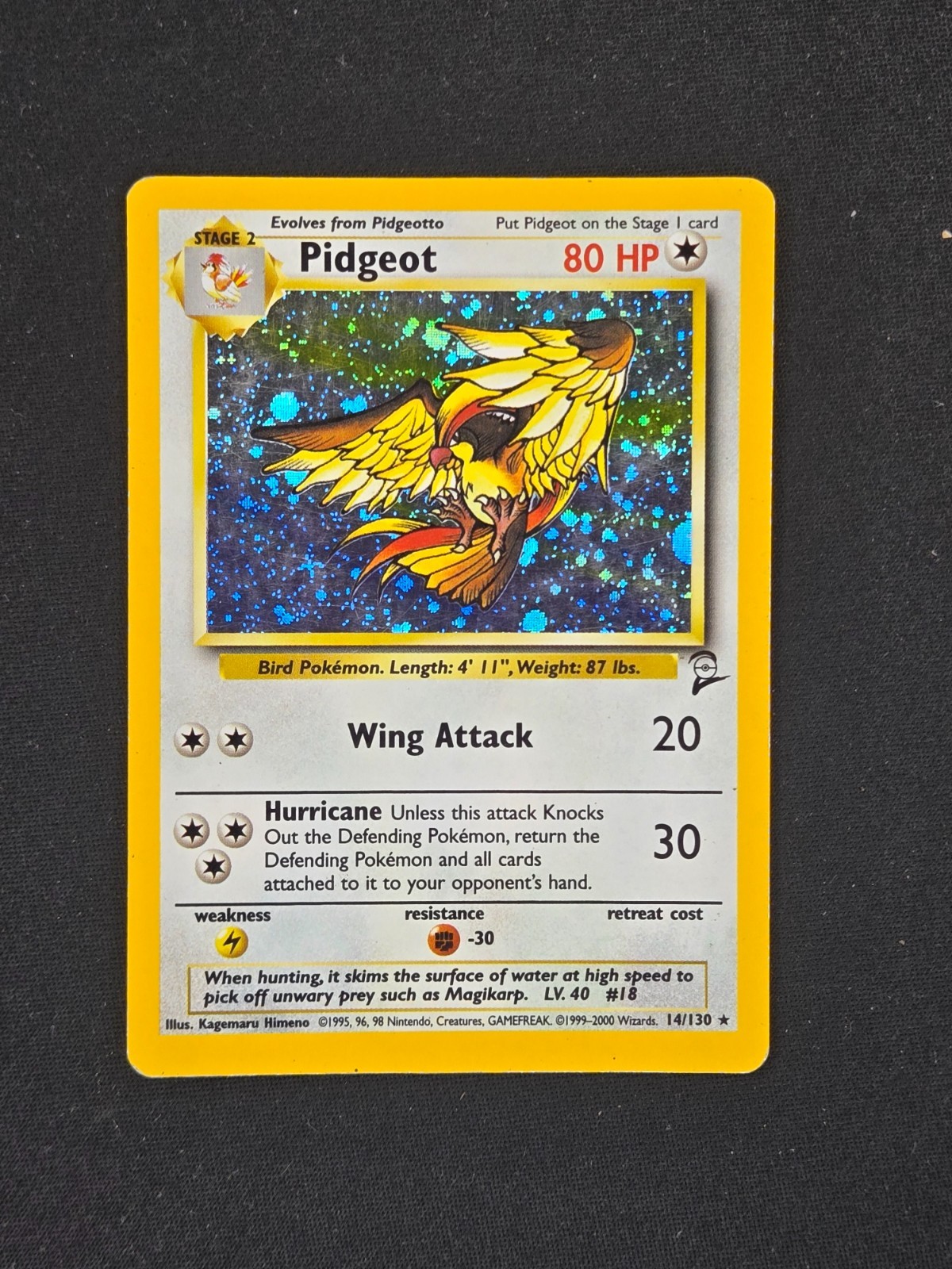Pidgeot #14 Base set 2 Excellent