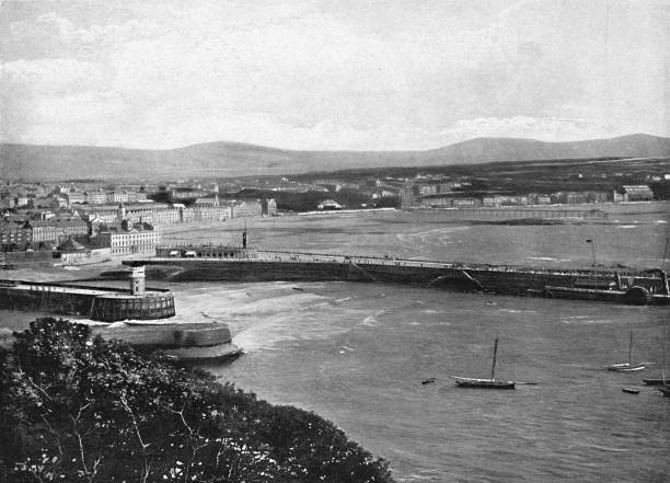 Douglas Isle of Man circa 1896 Historic Print Old Photo