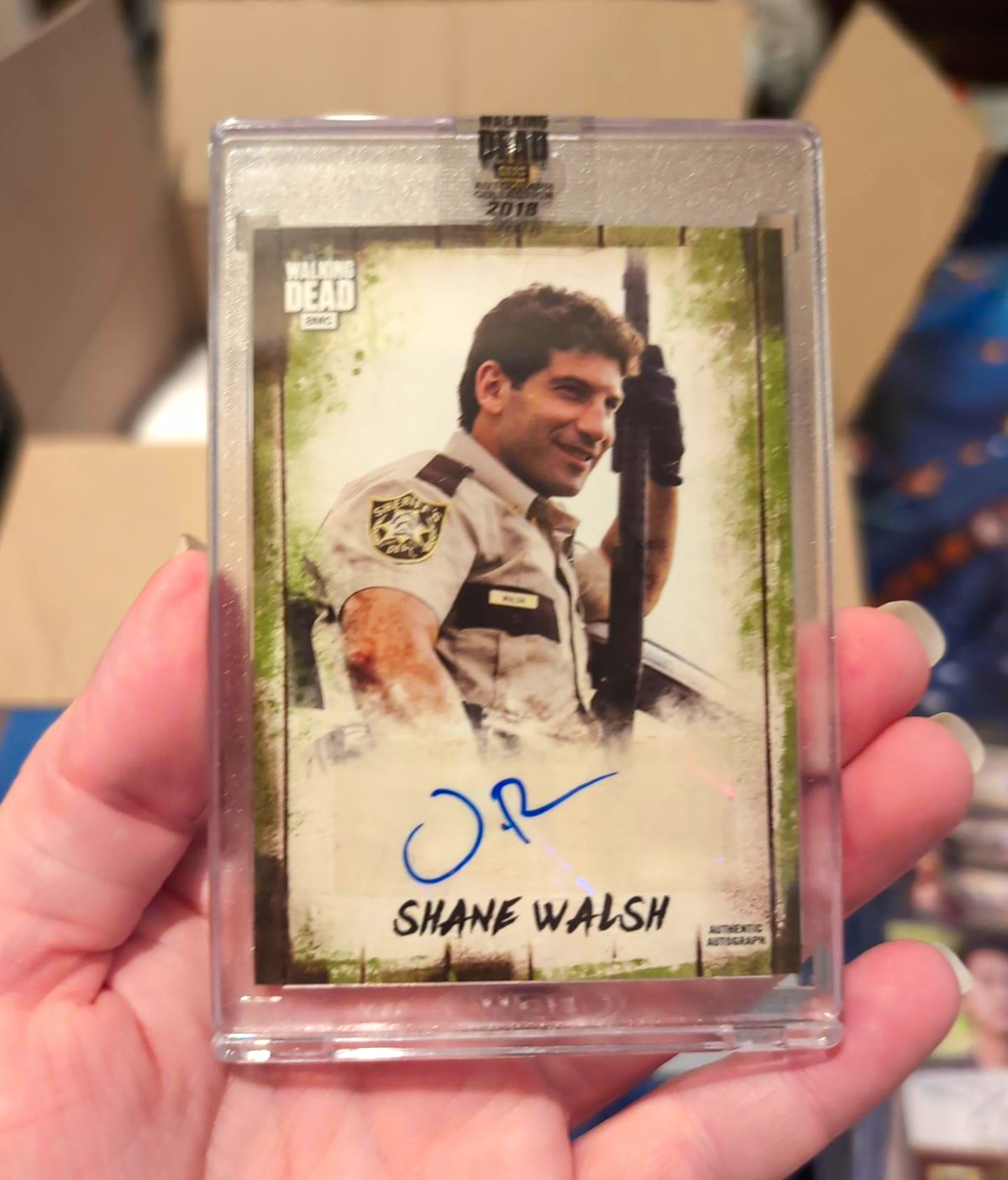 2018 Topps Walking Dead Jon Bernthal Shane Walsh Auto 07/10 A-JBA