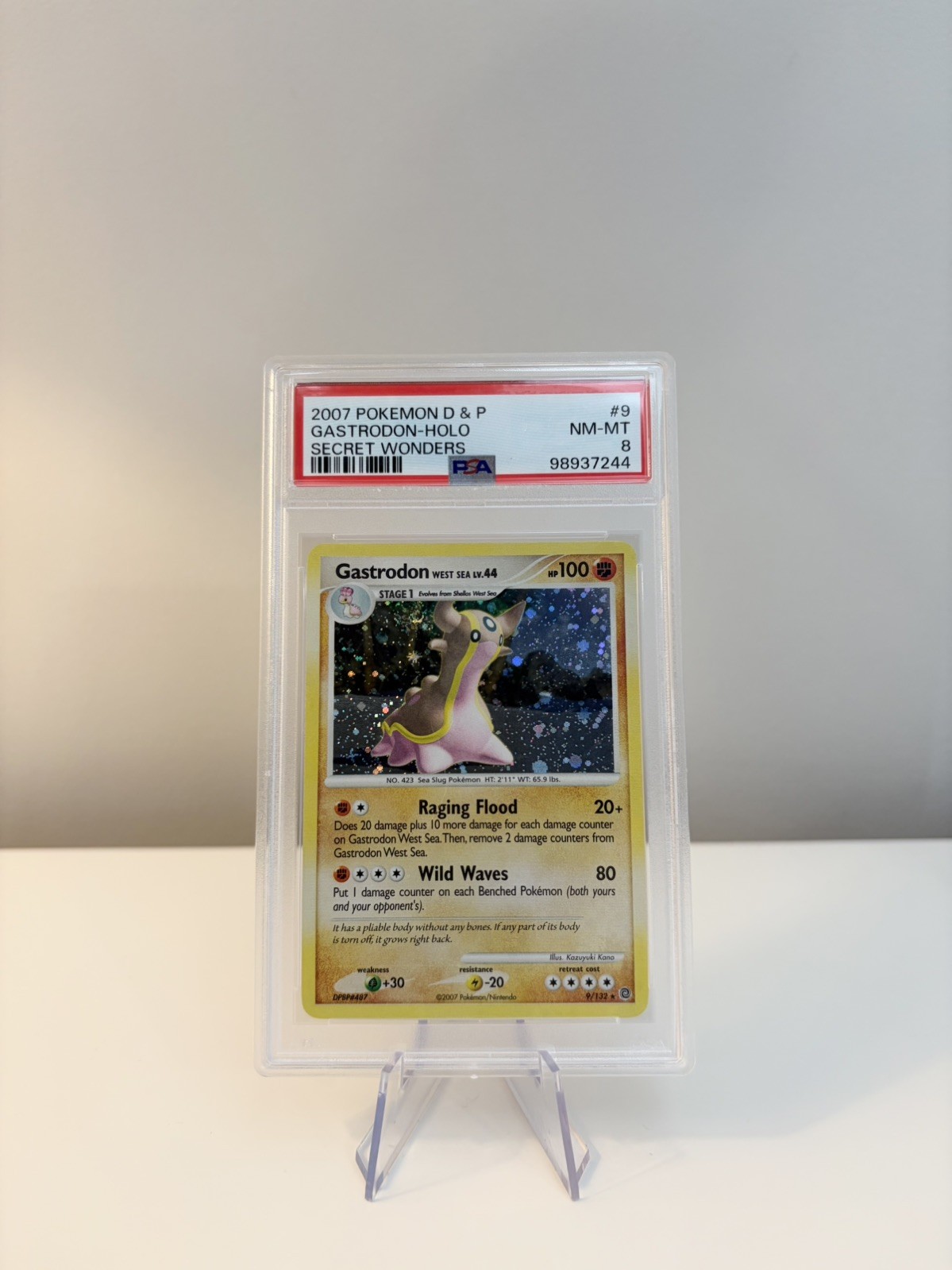 2007 Pokemon Diamond and Pearl Secret Wonders Holo Gastrodon West Sea 9 PSA 8 🌀 2007 Pokemon Diamond and Pearl Secret Wonders Holo Gastrodon West Sea 9 PSA 8 🌀