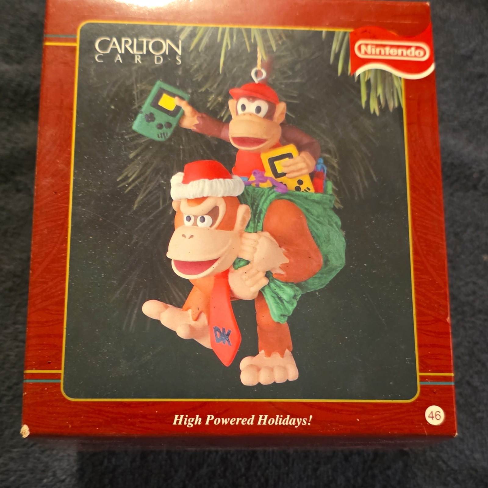 Carlton Cards Nintendo Donkey Kong & Diddy Kong Hanging Plastic Ornament