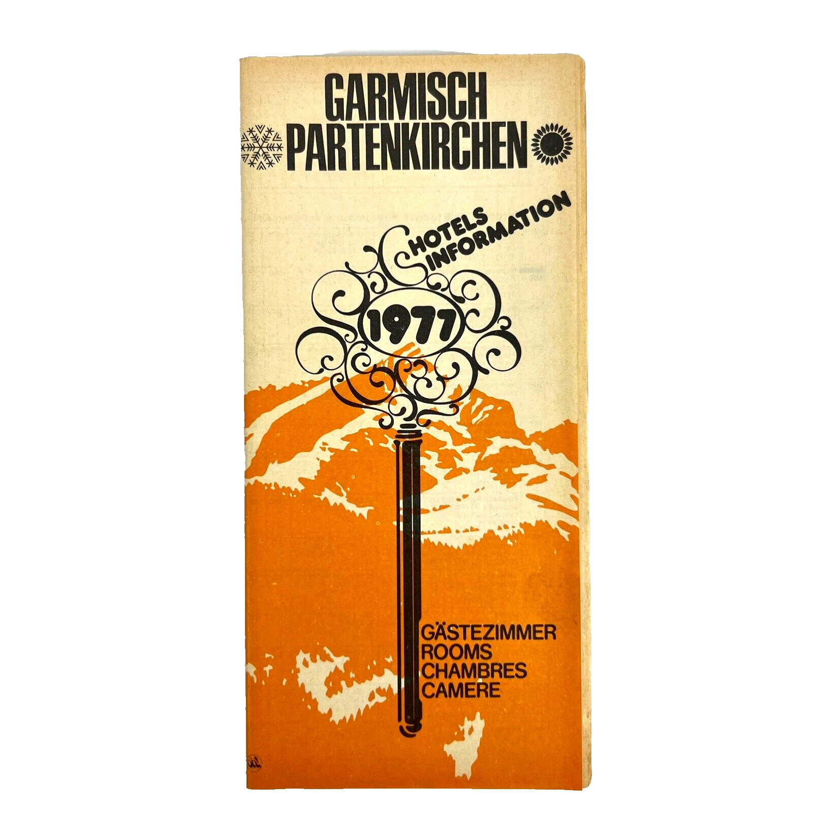 Vintage Garmisch Partenkirchen Brochure 1977 Hotels Information German Tourism