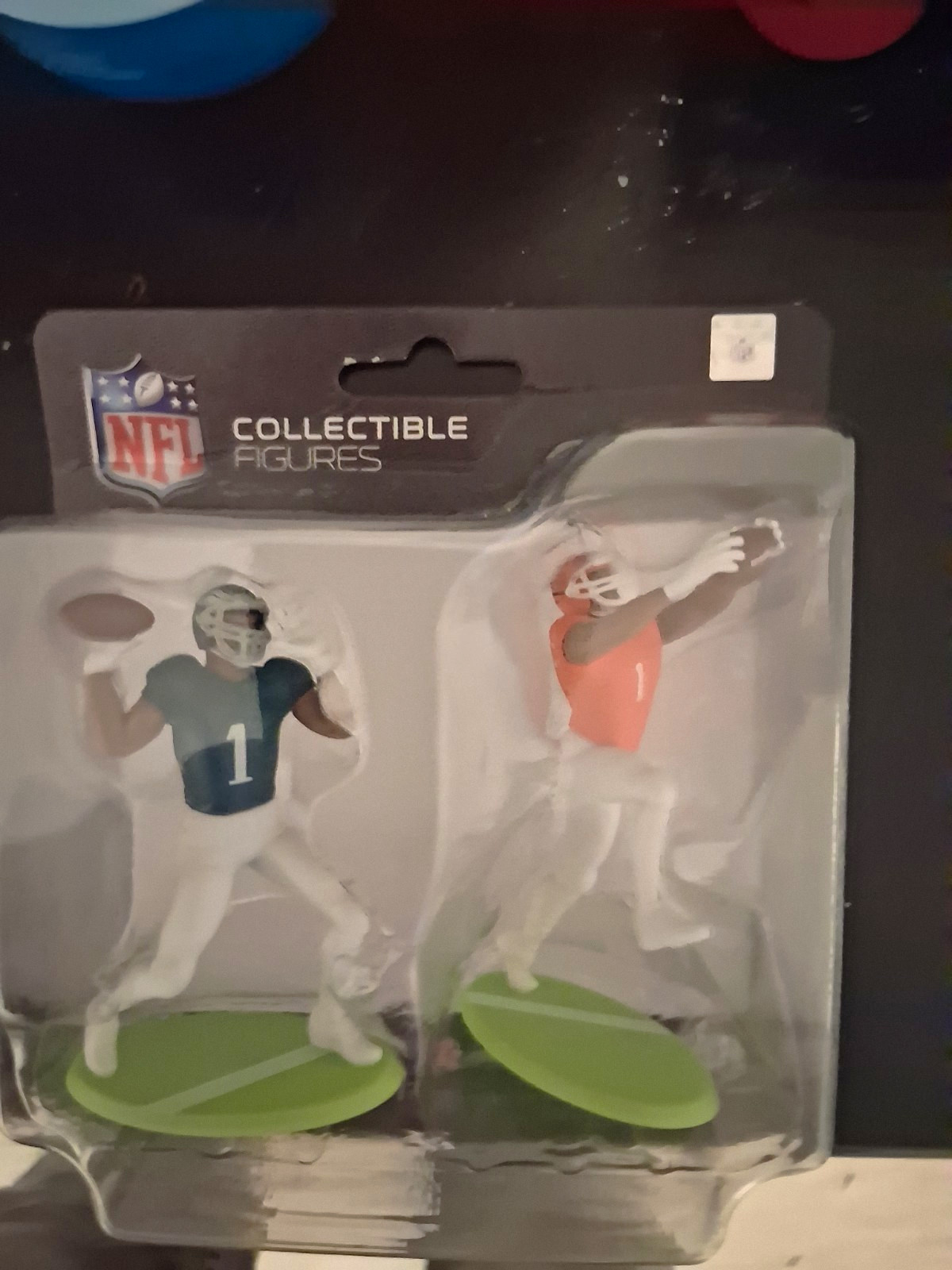 NFL Football Player Figure 2-Pack Set, Plastic, Original Unopened, Complete Set