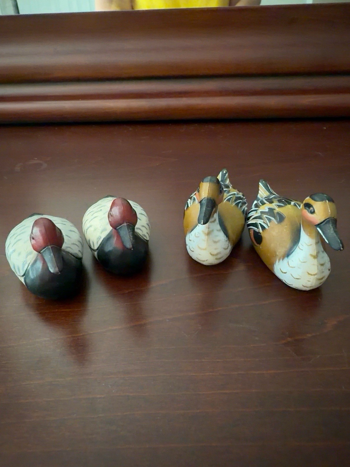 Vintage Enesco Japan Miniature Duck Decoys Set of 4 – 2 Pairs