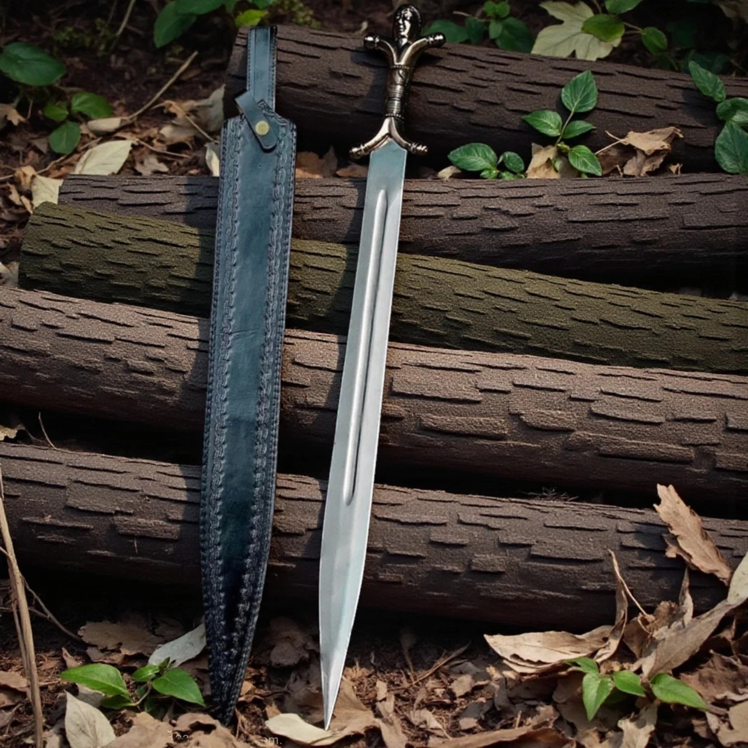 Handmade Celtic Sword Stainless Steel Sword Replica European Knight Sword
