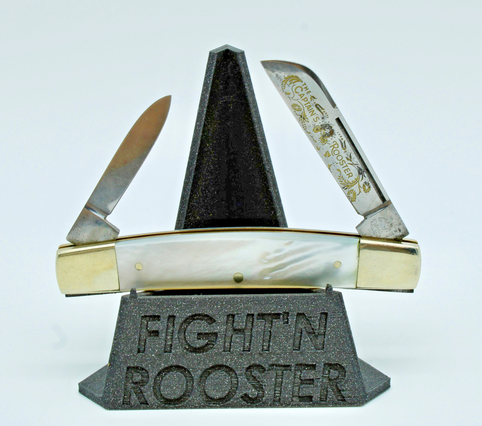 PRE-1982 FIGHT'N ROOSTER TRANSITION STAMP PEARL CAPTAINS ROOSTER HALF CONGRESS