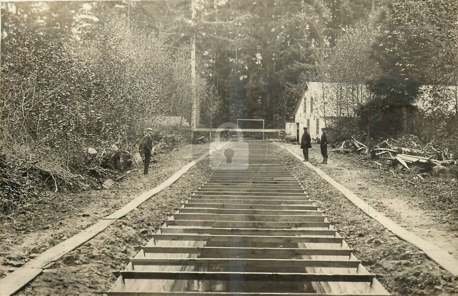 c1910 Auburn Washington Soos Creek Salmon Factory RPPC Photo Postcard COPY