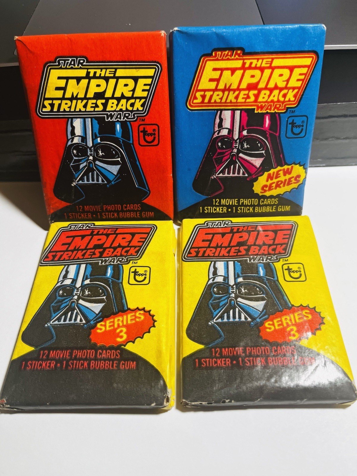 1980 Topps Star Wars Empire Strikes Back 4 Sealed Wax Pack LOT -Please Read DMG