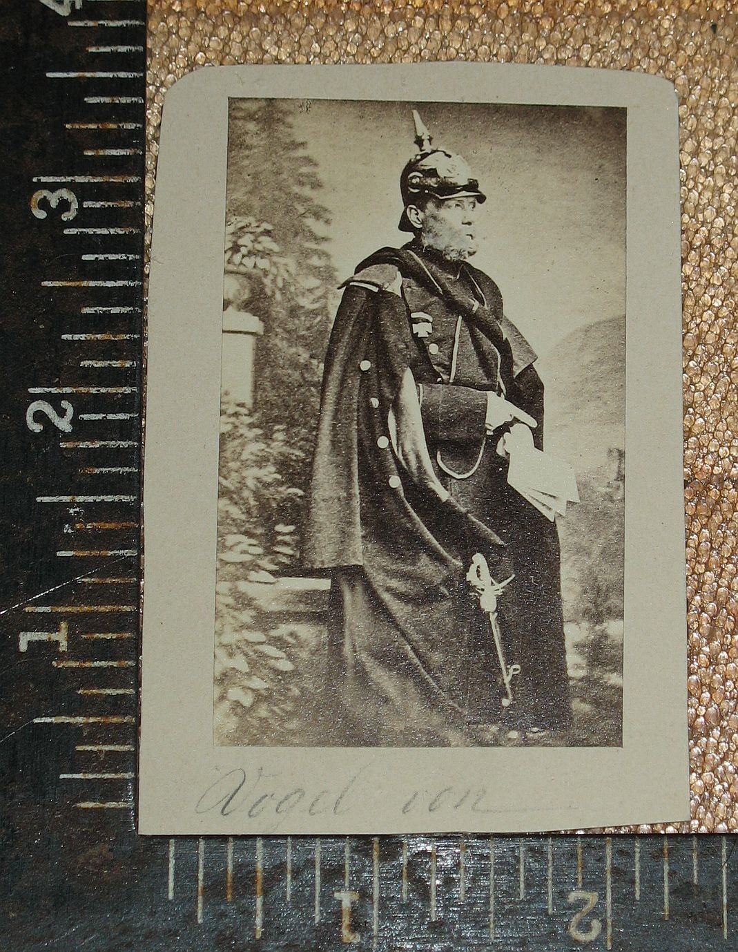 CDV Prussian General Eduard Vogel von Falckenstein