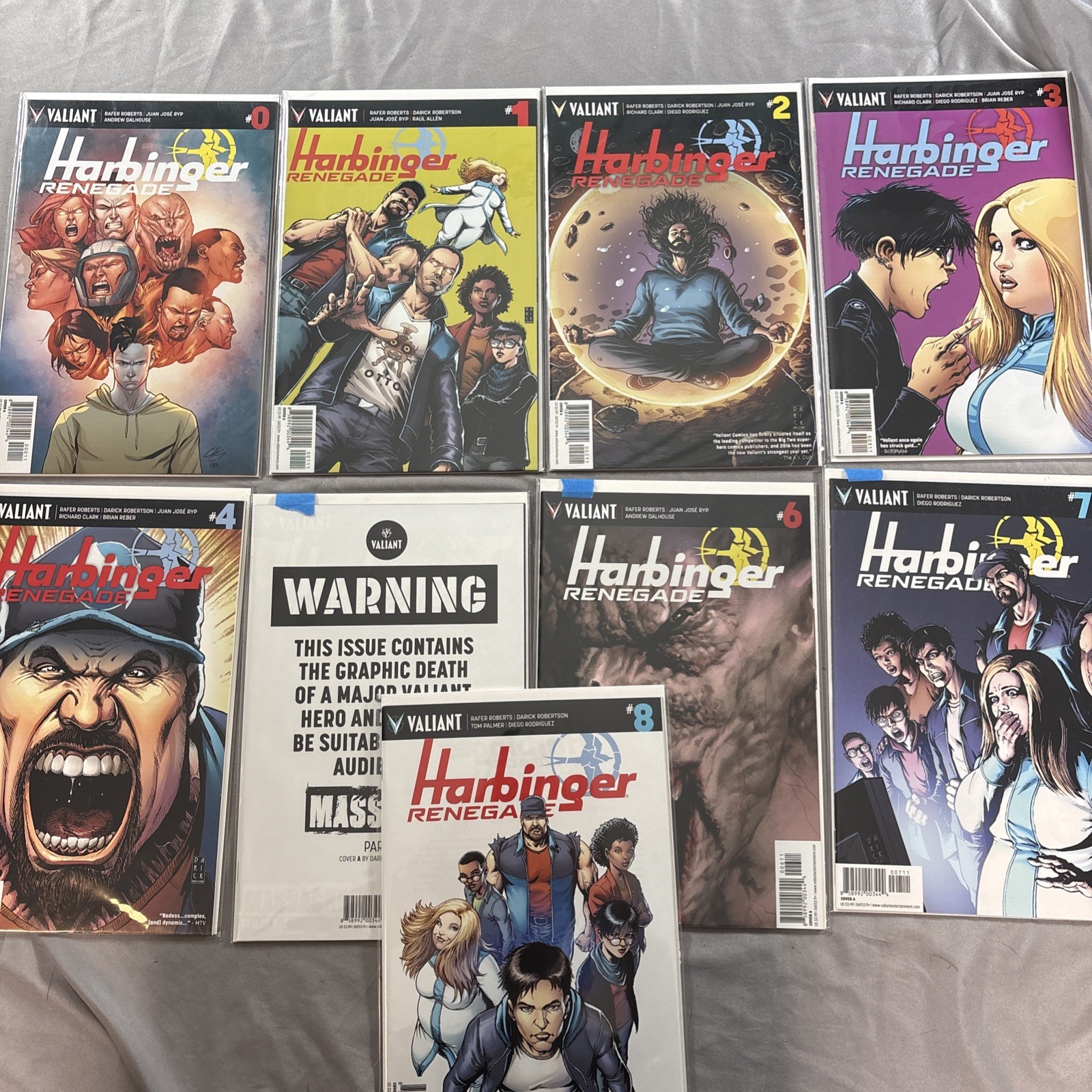 Harbinger Renegade #0 & 1-8 (2016 Full Run) +Variants Toyo Harada NM/M