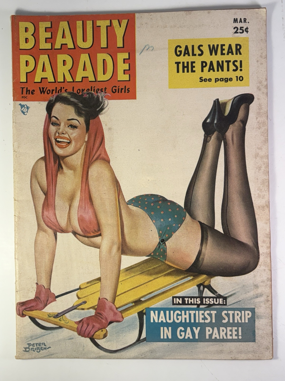MARCH 1953 BEAUTY PARADE MAGAZINE \
