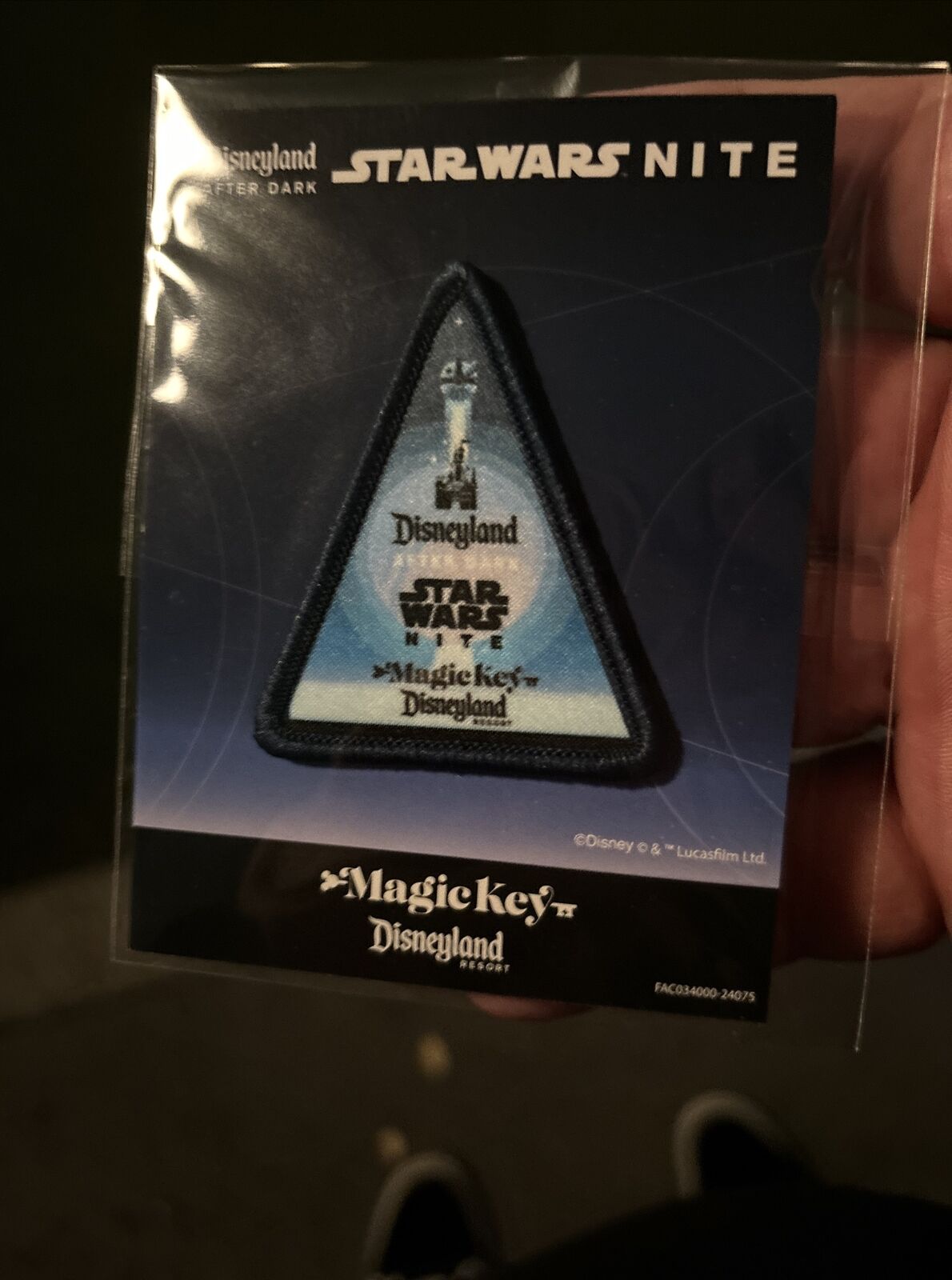 Disneyland Star Wars Nite 2024 Magic Key Patch