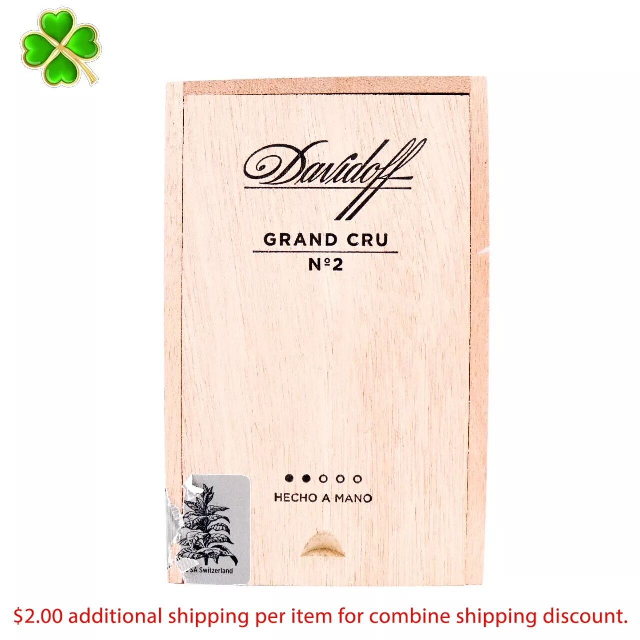 Davidoff Grand Cru No. 2 Empty Wood Cigar Box 6 Davidoff Grand Cru No. 2 Empty Wood Cigar Box 6