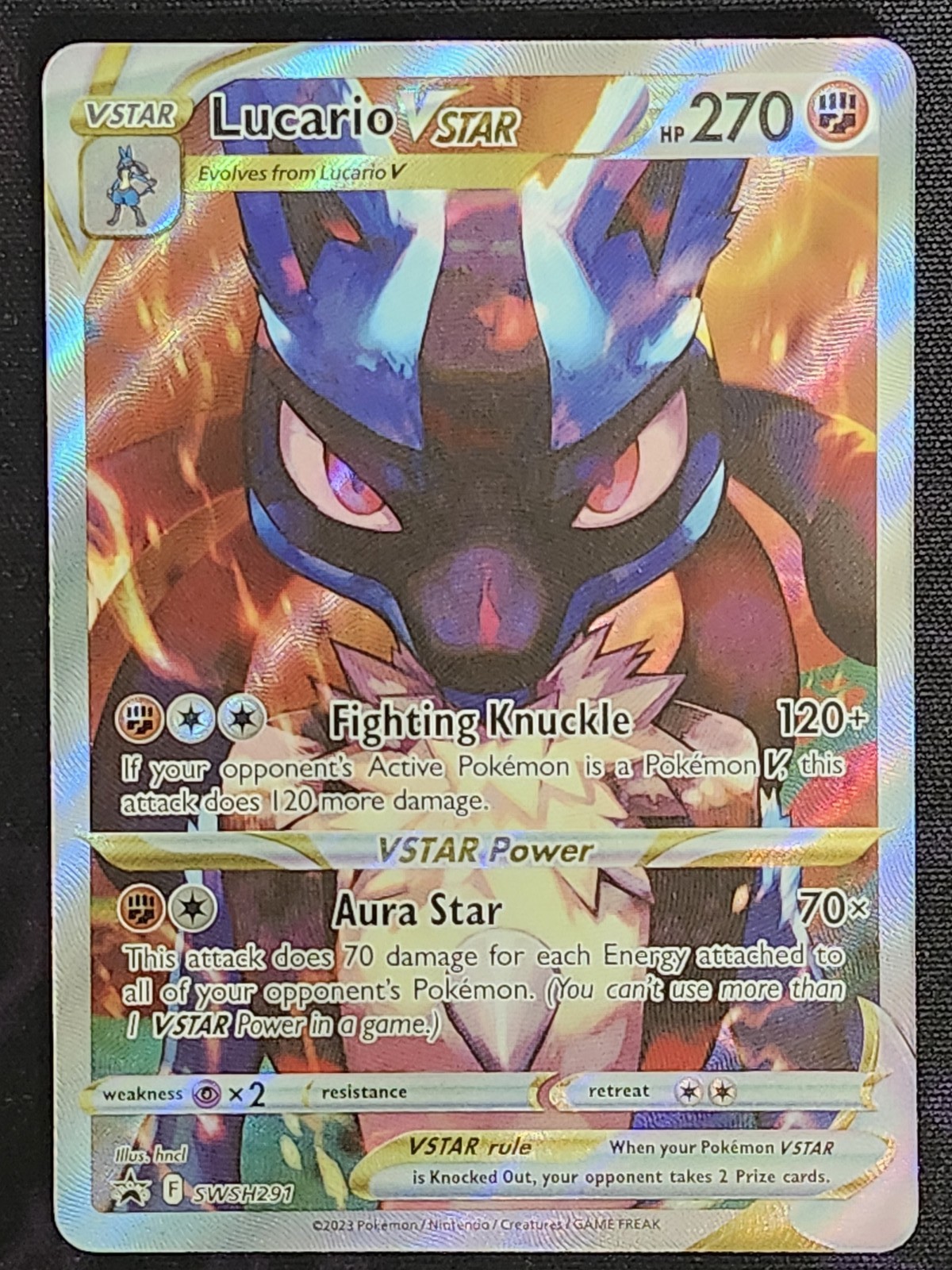 Pokemon Lucario VSTAR SWSH291 Black Star Promo BSP