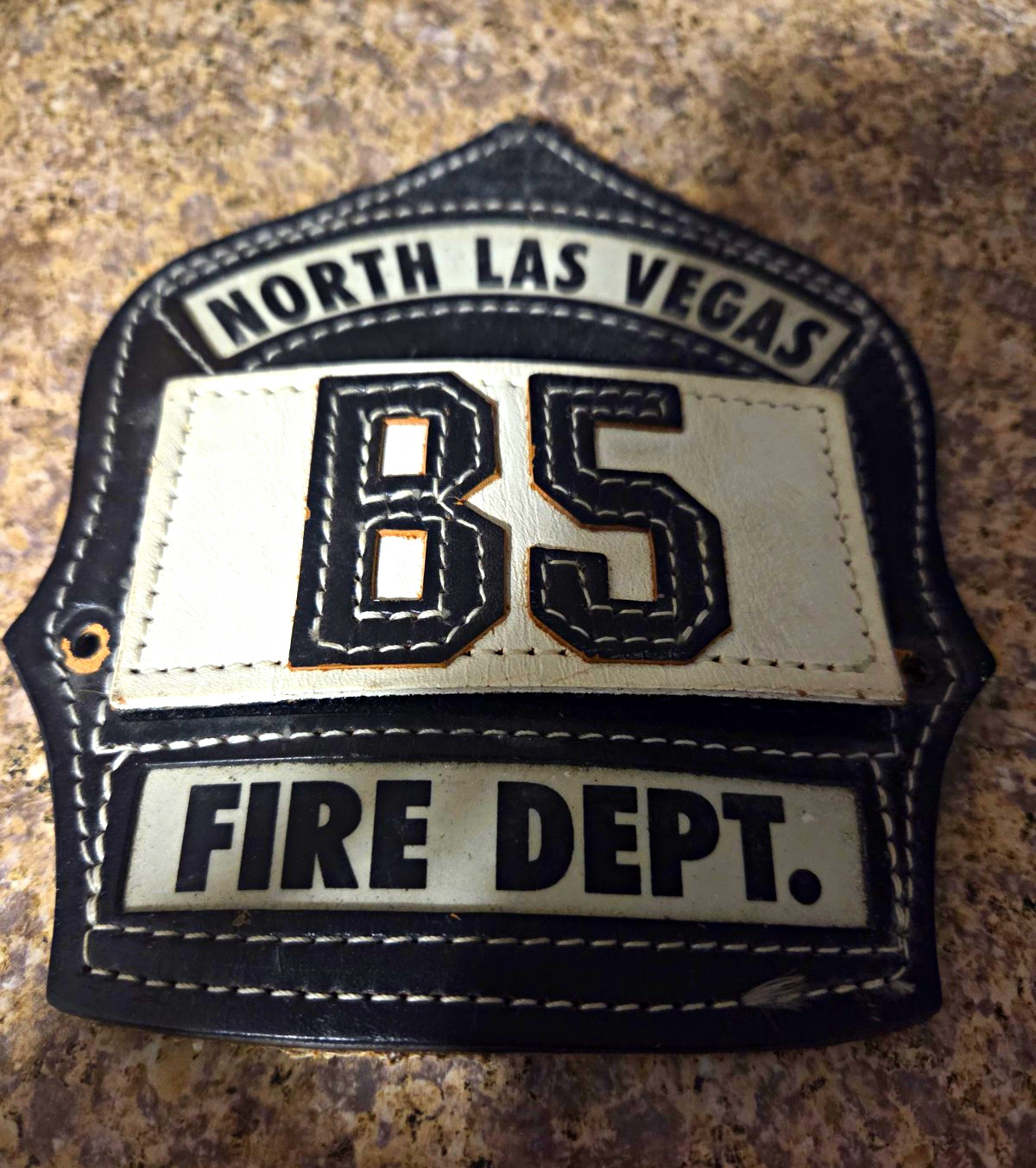 North Las Vegas Fire Dept 85 Shield Patch Black/White Firefighting & Rescue