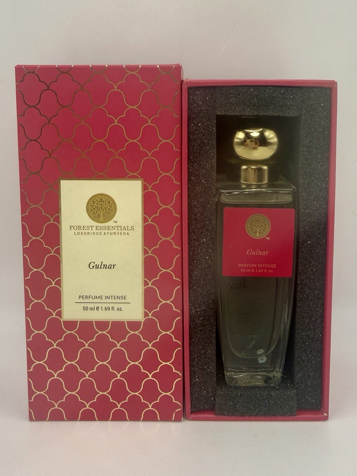 Forest Essentials Gulnar Perfume Intense 50ml 1.69oz Indian Rose Carnation NIB