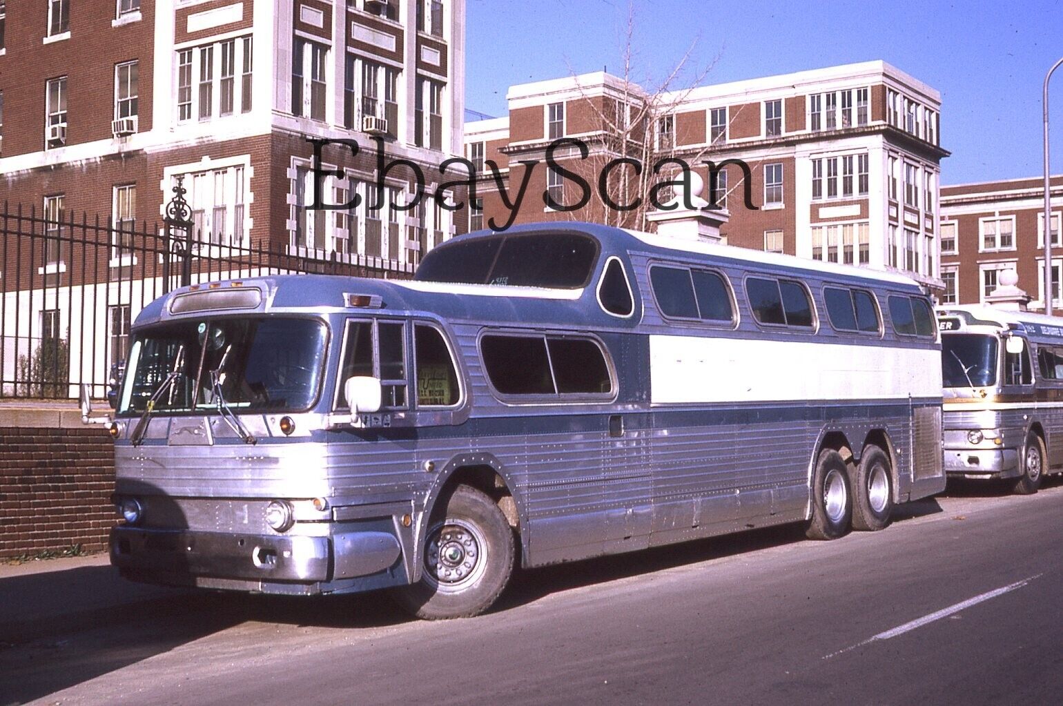 Original 35mm Kodachrome Slide Greyhound Bus  Philadelphia 1969