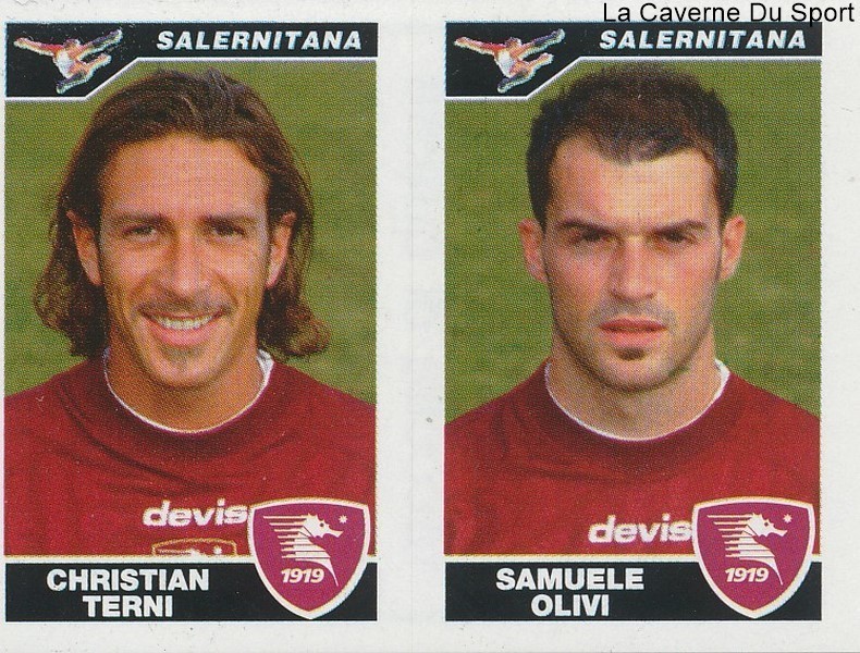 603 TERNI OLIVI ITALY SALERNITANA STICKER FOOTBALLERS 2005 PANINI