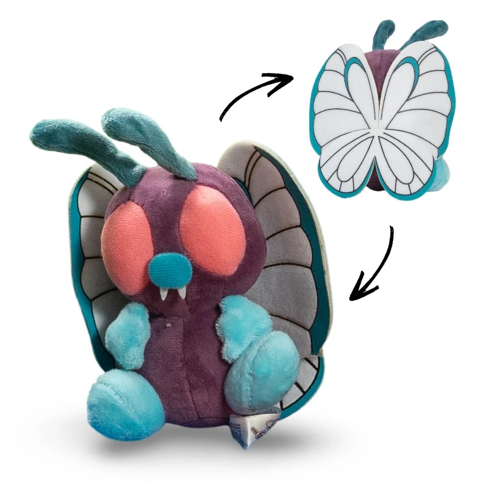 Pokemon Butterfree Plush Small Hand Size Detailed Pillow Manga Anime Video Game