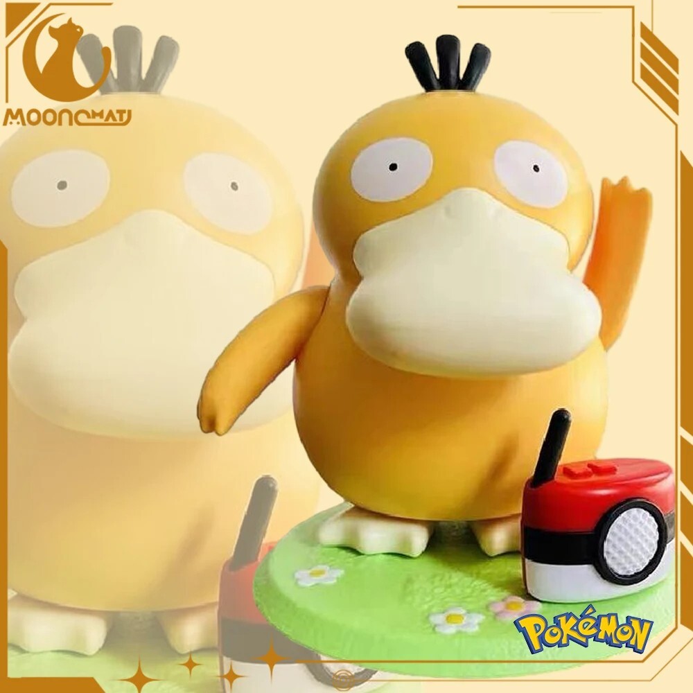 Pokemon Psyduck Anime Figure Dancing Swing Sounding Duck Action Figurine.