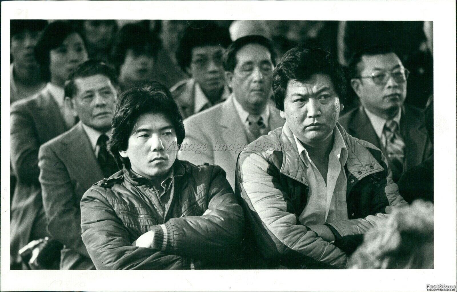 1983 Seattle Chinese Community At Royen Speech Wah Mee Killings Crime Photo 7x9