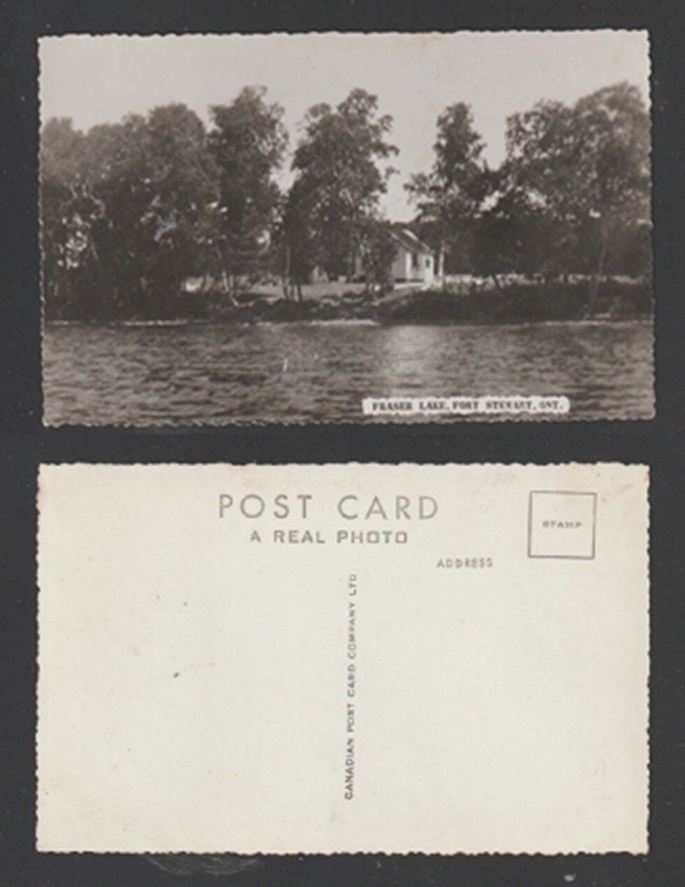 Port Stewart Ontario Postcard Fraser Lake Hastings County Unused Real Photo Port Stewart Ontario Postcard Fraser Lake Hastings County Unused Real Photo