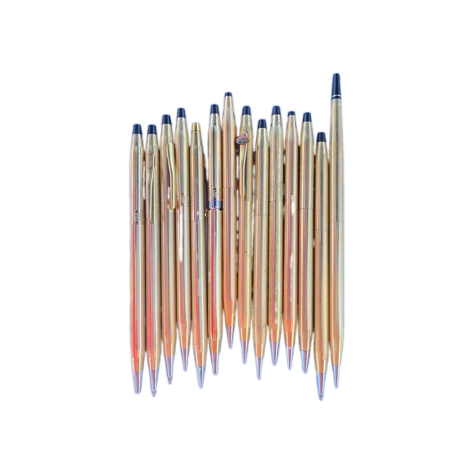 14 Antique Gold Filled / Gold Plated / Rolled Gold Ink Pens