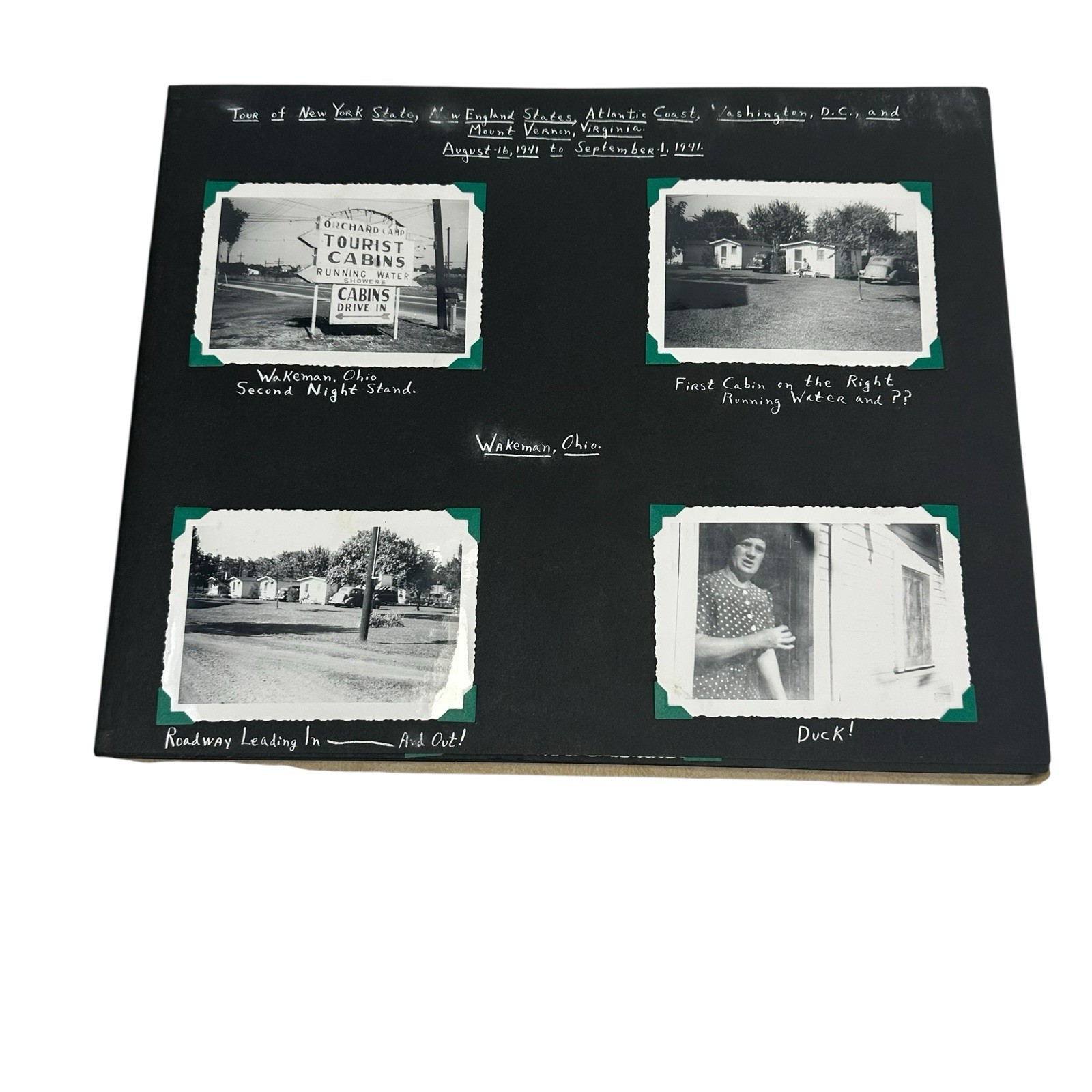 Vtg 1941 Summer Travel Photo Album Atlantic States D.C, Niagra Falls Ft Henry Vtg 1941 Summer Travel Photo Album Atlantic States D.C, Niagra Falls Ft Henry