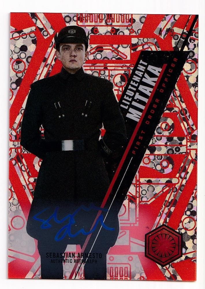 2016 Topps Star Wars High Tek Sebastian Armesto Lieutenant Mitaka /5