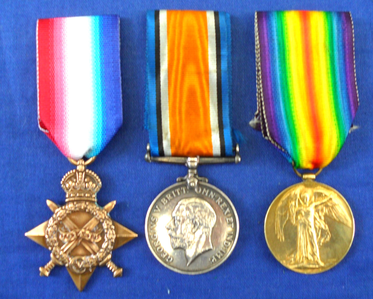 WW1 Great War Trio Royal Fusiliers Regiment Pte ASHLEY  